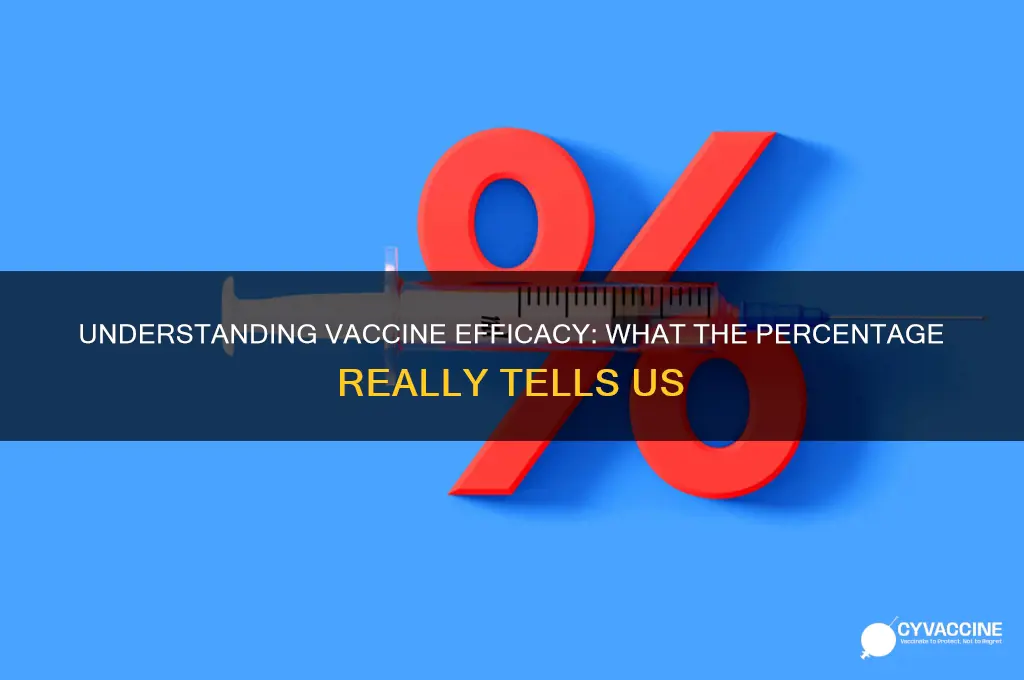 what does the efficacy rate of a vaccine mean