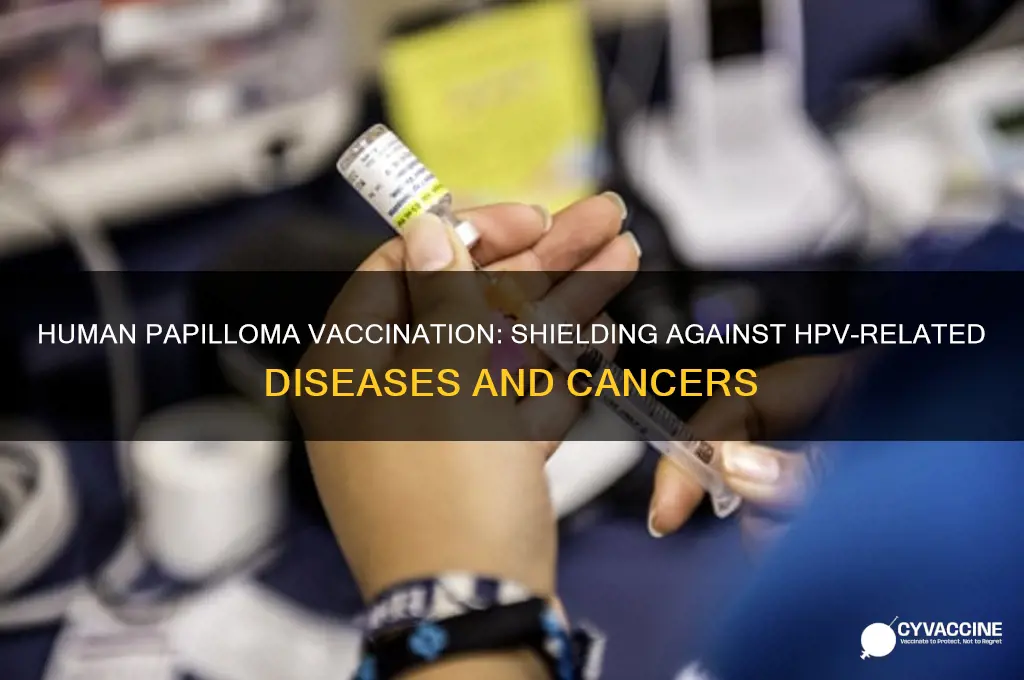 what does the human papilloma vaccination protect against