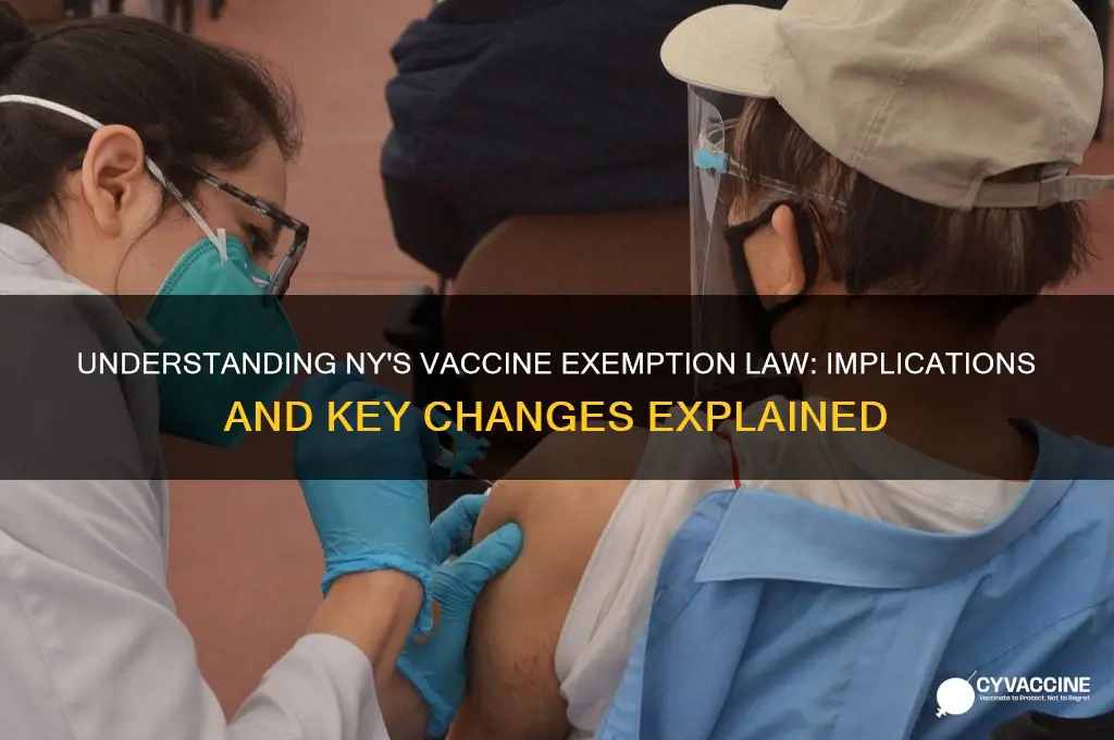 what does the ny vaccine exemption law mean