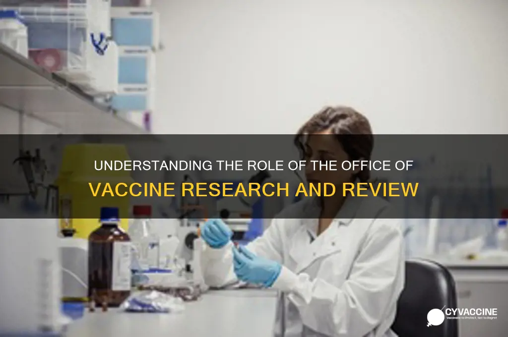 what does the office of vaccine research and review do