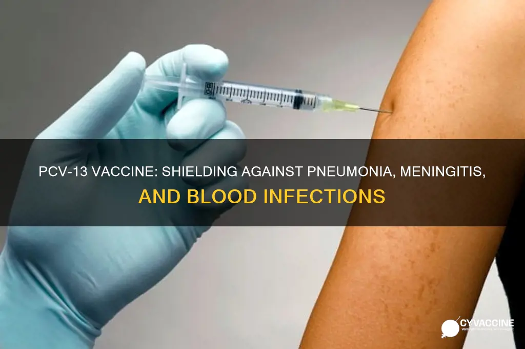 what does the pcv-13 vaccine protect from
