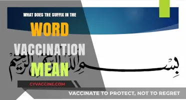Unraveling the Suffix in Vaccination: A Linguistic and Medical Exploration