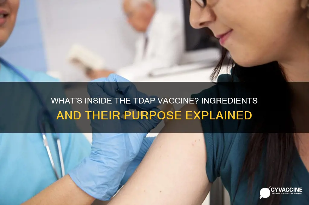 what does the tdap vaccine have in it