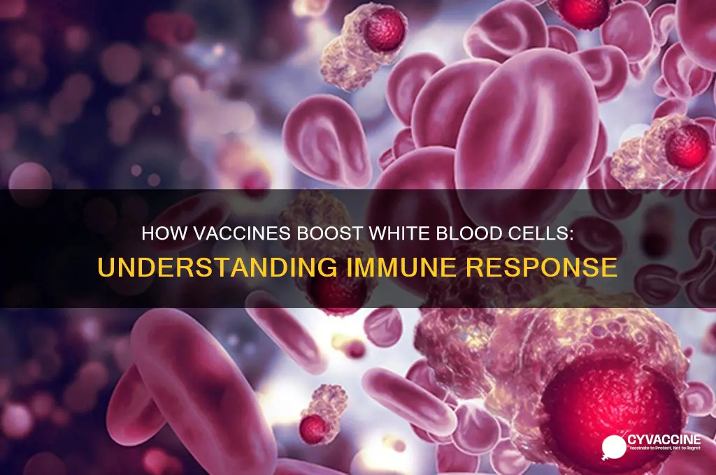what does the vaccine do to white blood cells