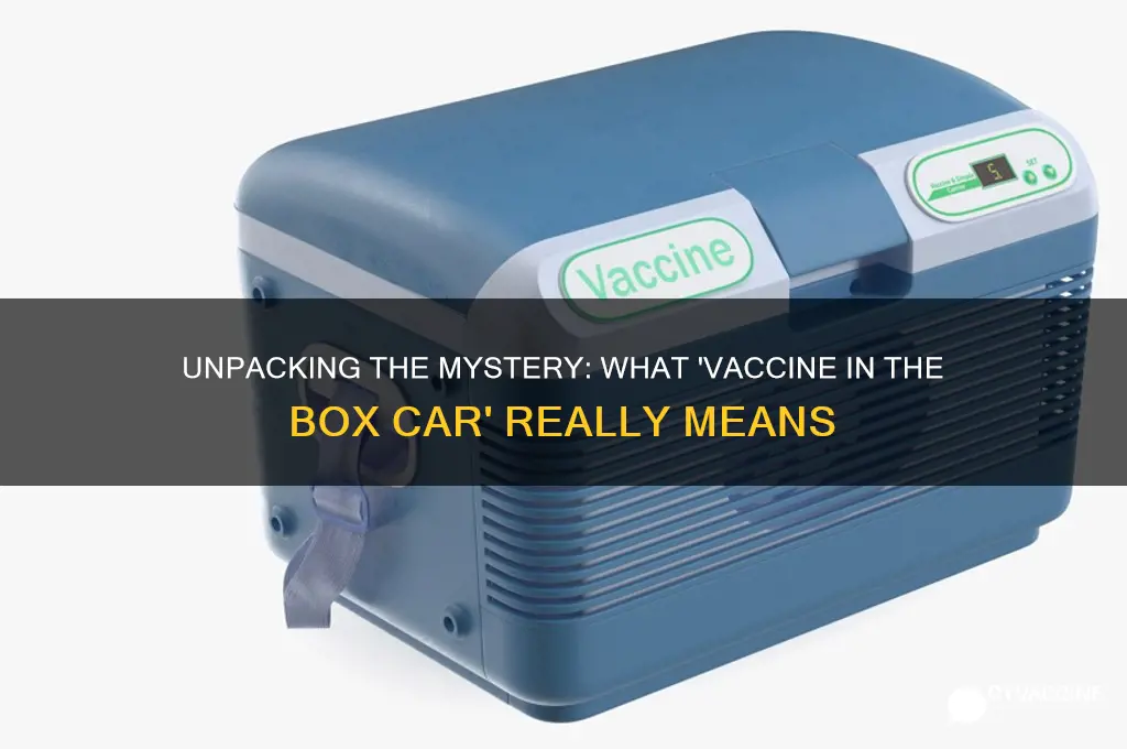 what does the vaccine is in the box car mean