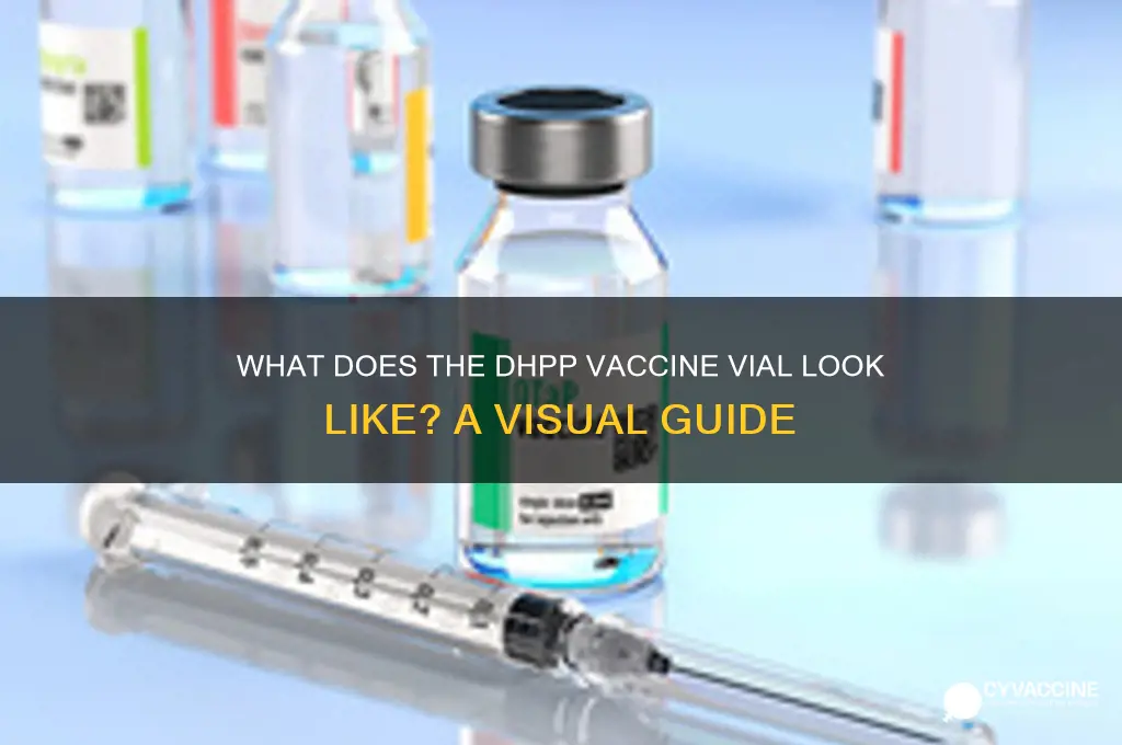 what does the vaccine vial for dhpp look like