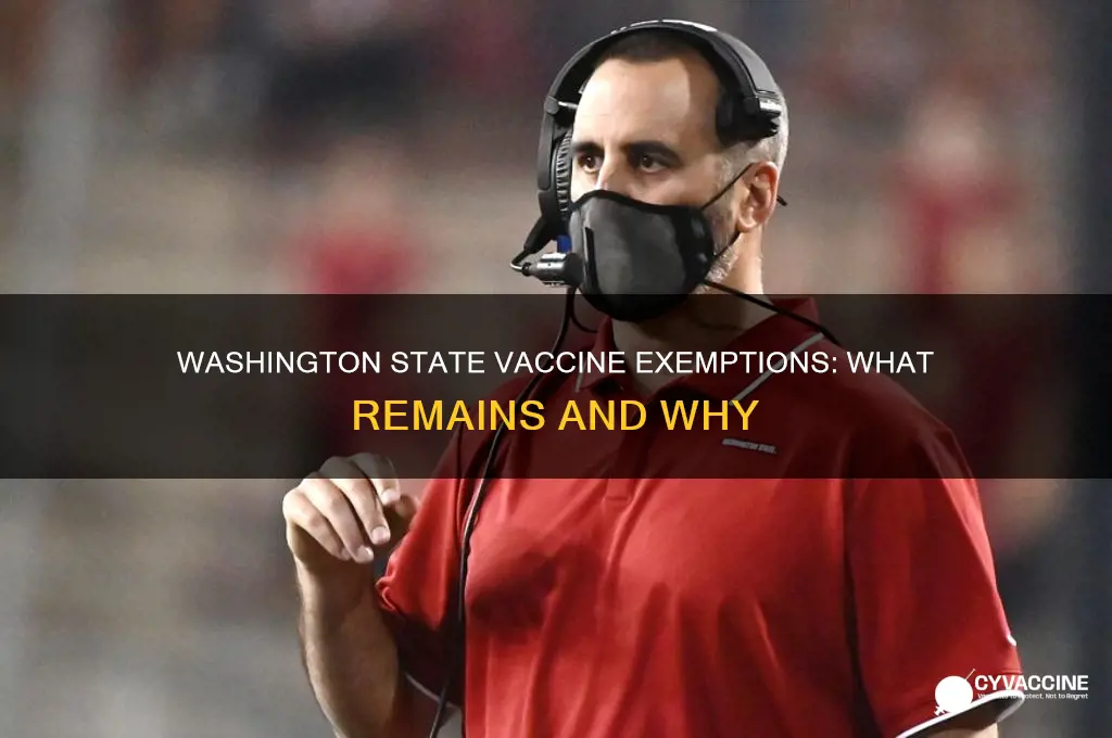 what exemption remain from vaccines in washington state
