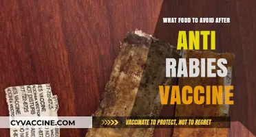 Post-Rabies Vaccine Diet: Foods to Avoid for Optimal Recovery