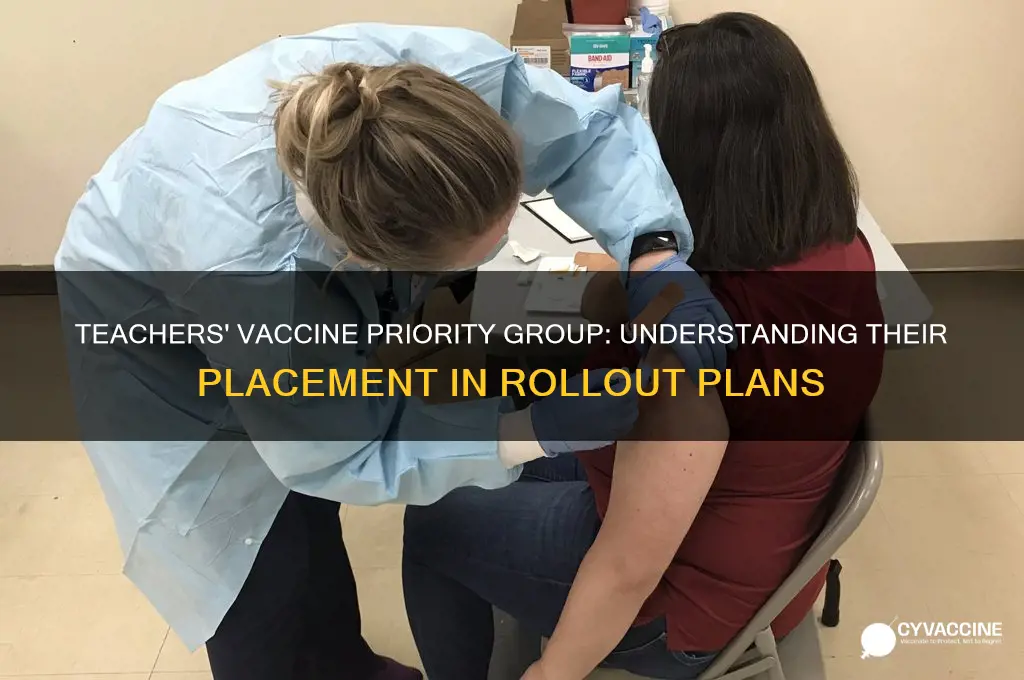 what group are teachers in for the vaccine
