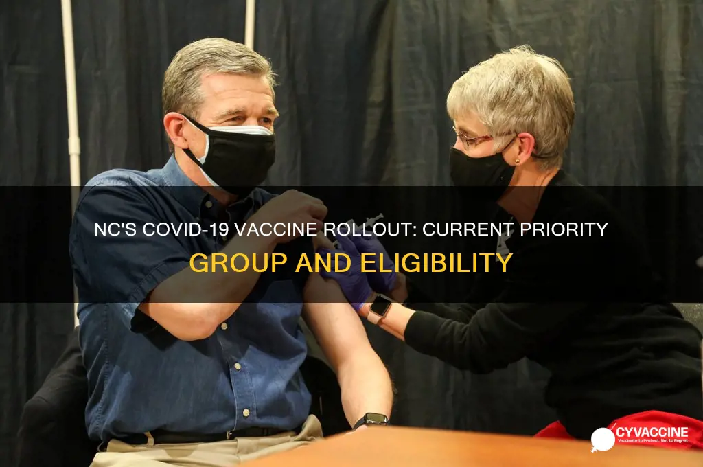 what group is currently being vaccinated in nc
