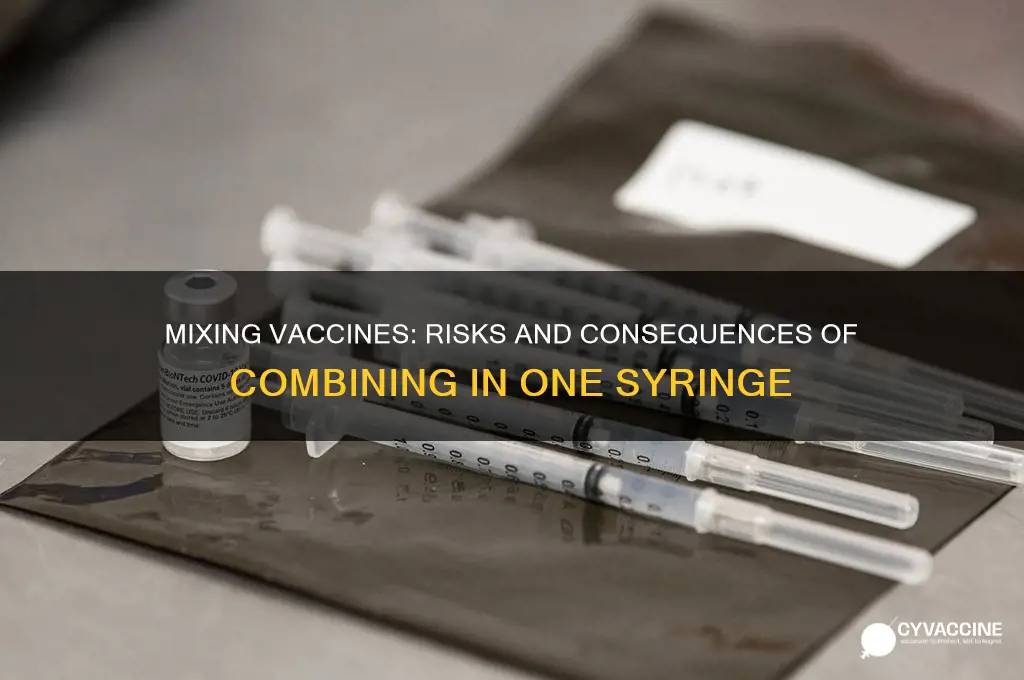 what happened if u combine 2 vaccines in 1 syringe