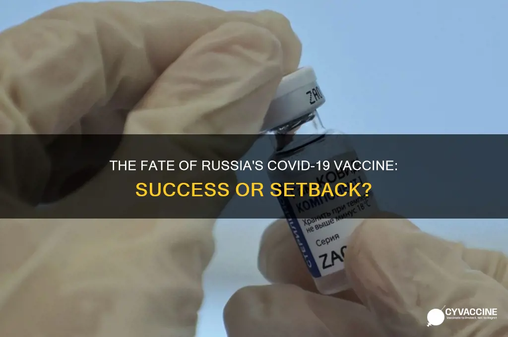 what happened to the russian vaccine for coronavirus