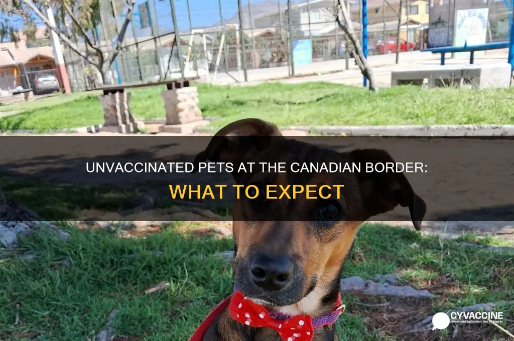 what happens at canadian border if pets aren