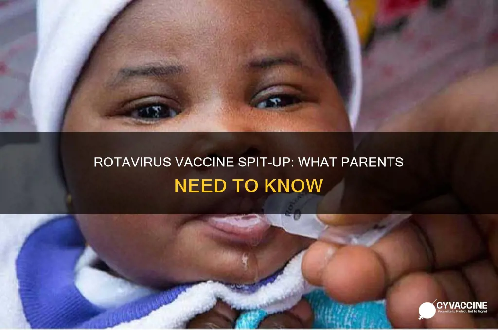 what happens if a baby spits up rotavirus vaccine