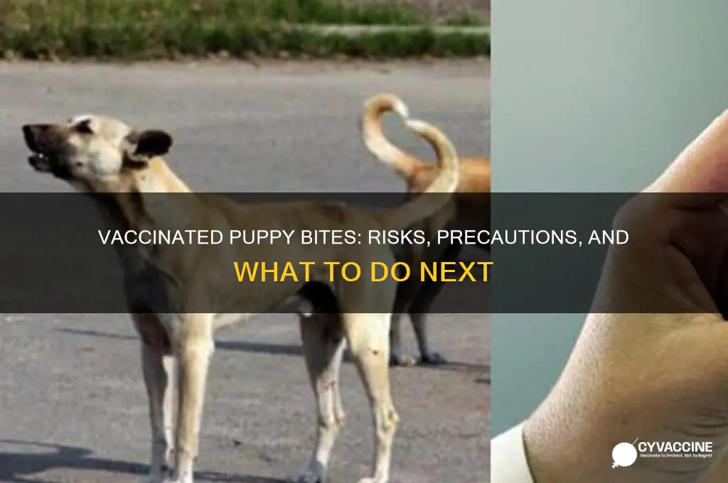 what happens if a vaccinated puppy bites you