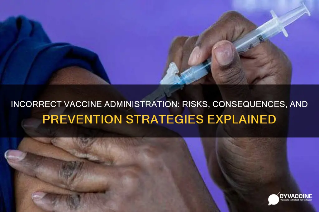 what happens if a vaccine is administered incorrectly