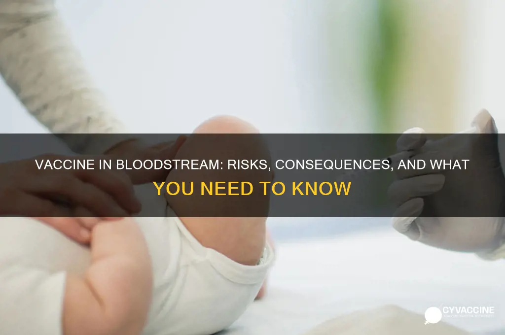 what happens if a vaccine is injected into the bloodstream