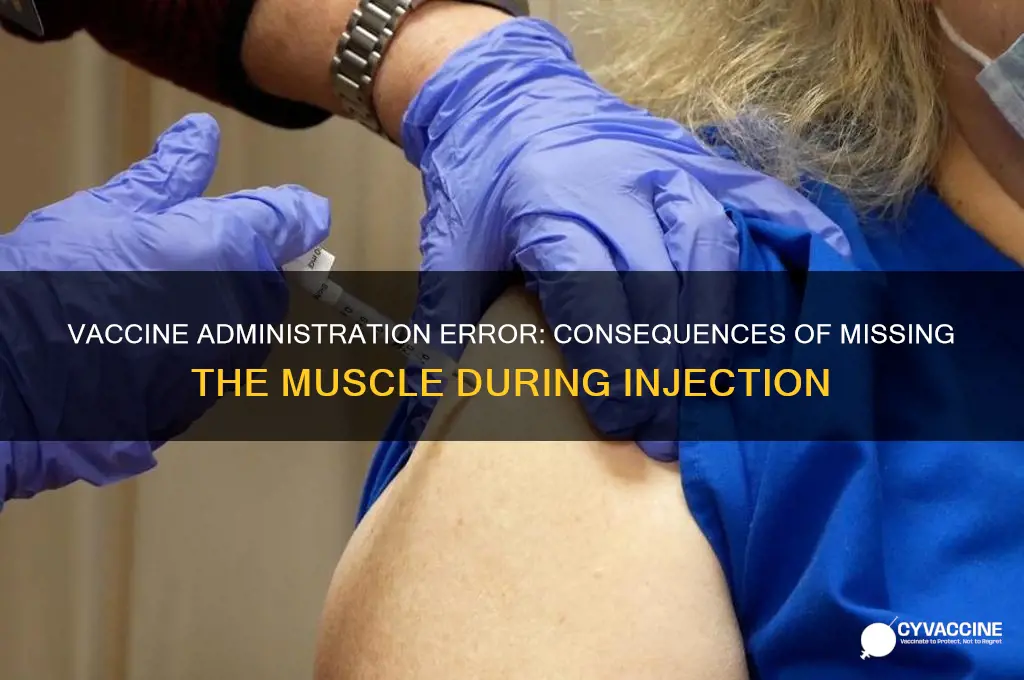 what happens if a vaccine misses the muscle
