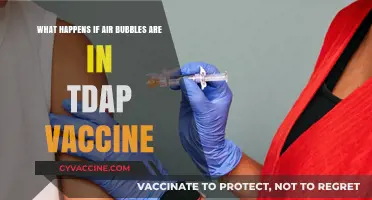 Air Bubbles in Tdap Vaccine: Risks, Safety, and Administration Concerns