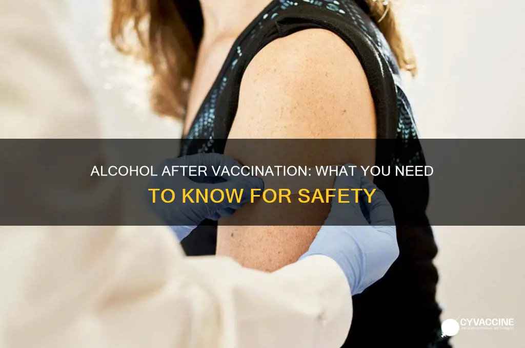 what happens if i drink alcohol after vaccine