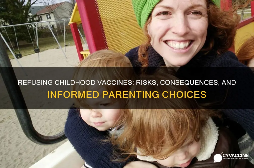 what happens if i refuse vaccines for my child
