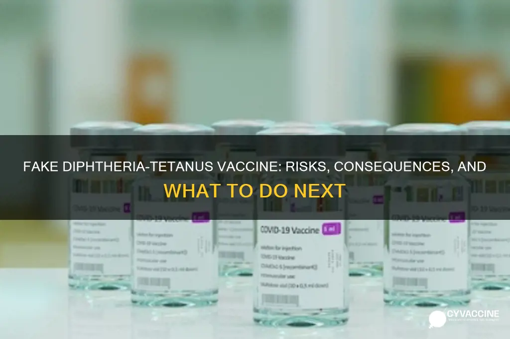 what happens if my diptheria tetanus vaccine was fake