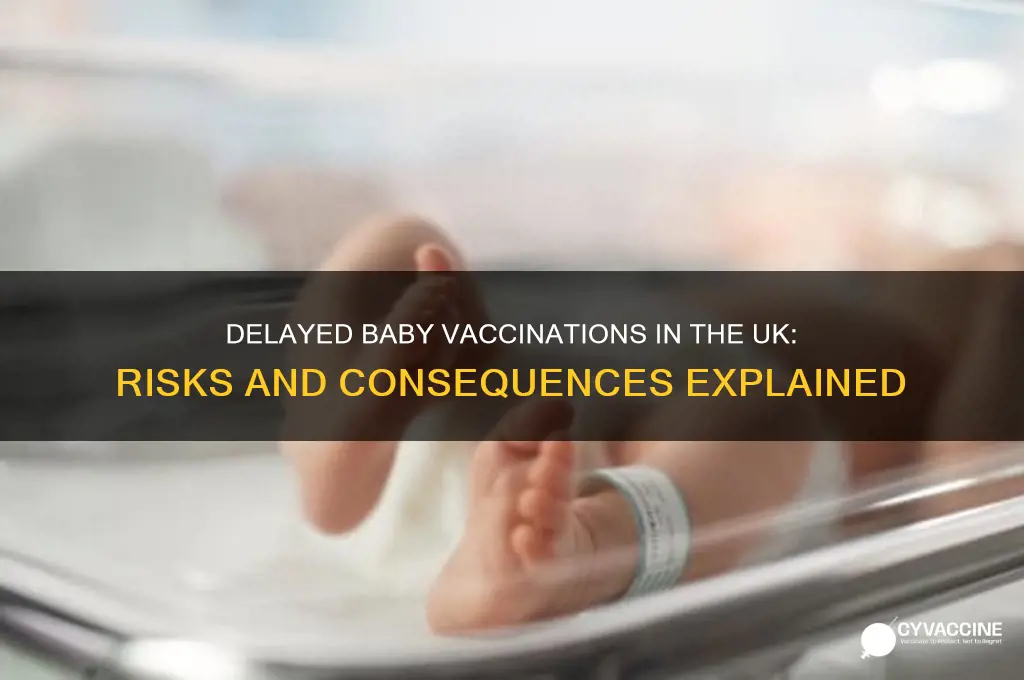 what happens if vaccination is delayed for baby uk