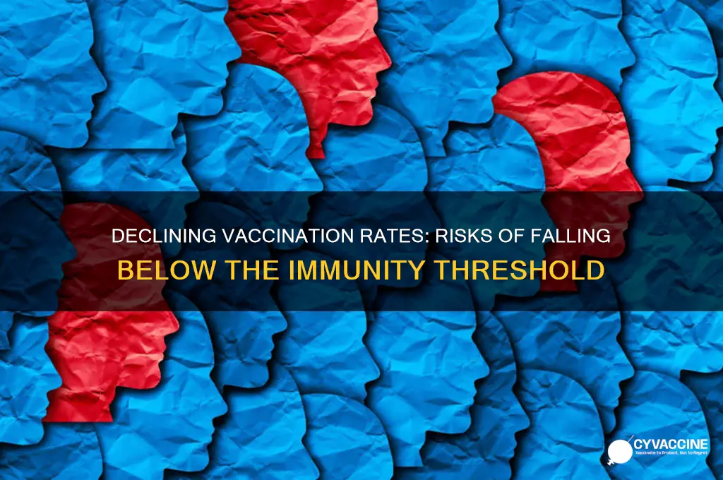 what happens if vaccination rates fall below the threshold
