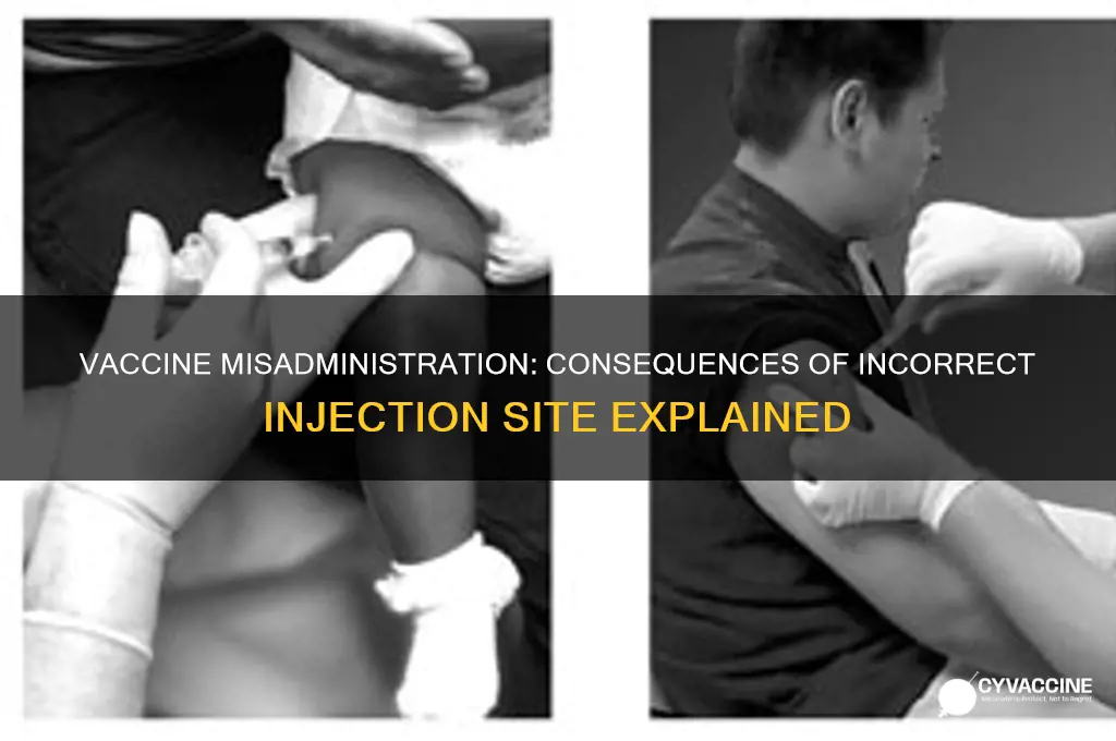 what happens if vaccine goes into the wrong spot
