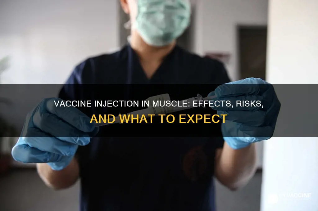 what happens if vaccine is goven in muscle