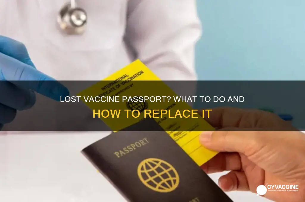 what happens if you lose your vaccine passport
