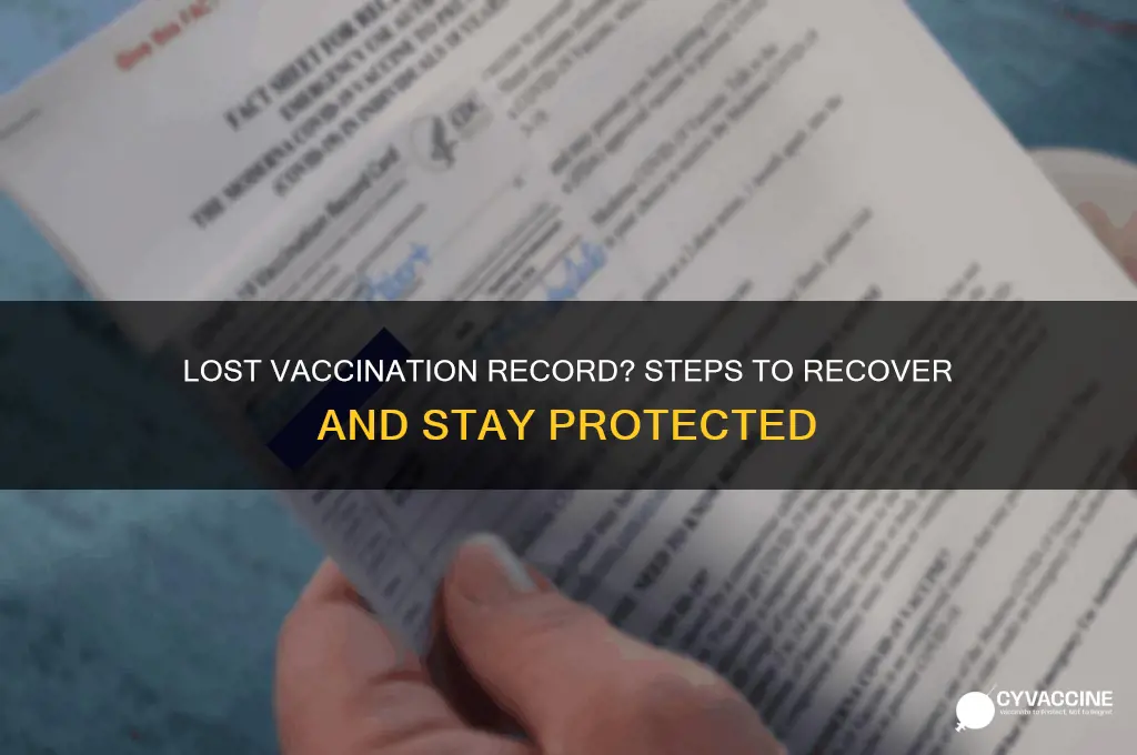 what happens if you lost your vaccination record