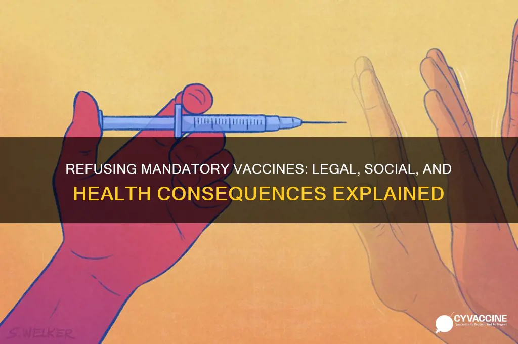 what happens if you refuse a mandatory vaccine