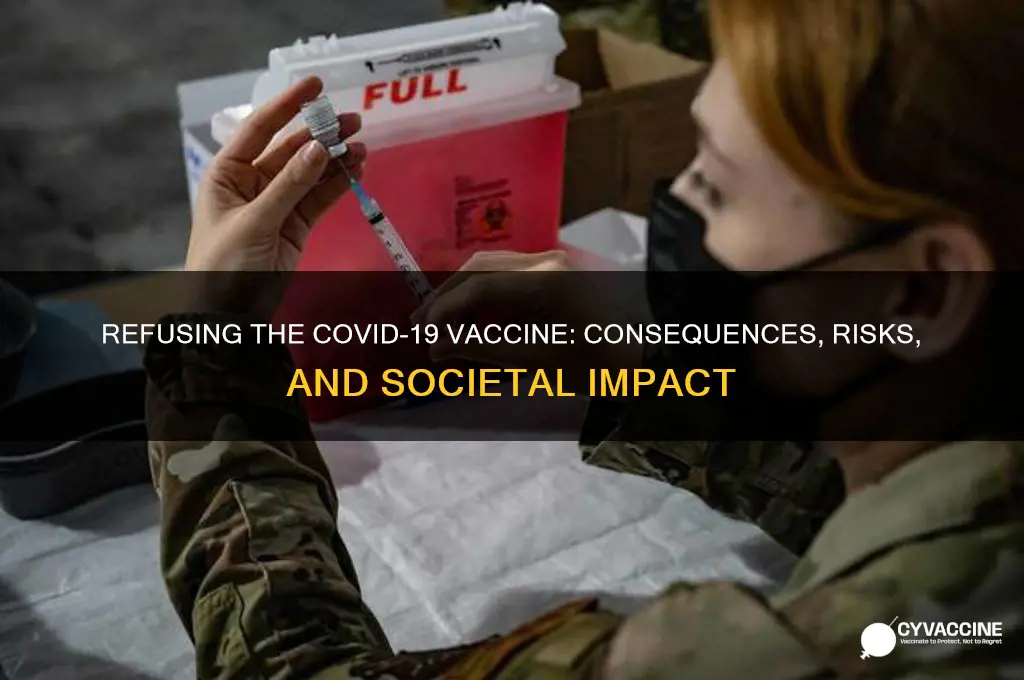 what happens if you refuse the coronavirus vaccine