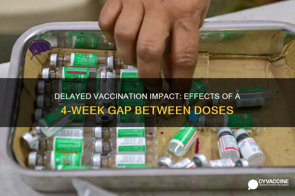what happens if you wait 4 weeks between vaccinations
