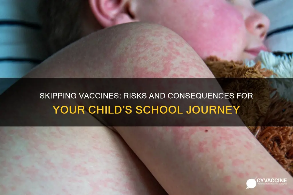 what happens if your child is not vaccinated for school