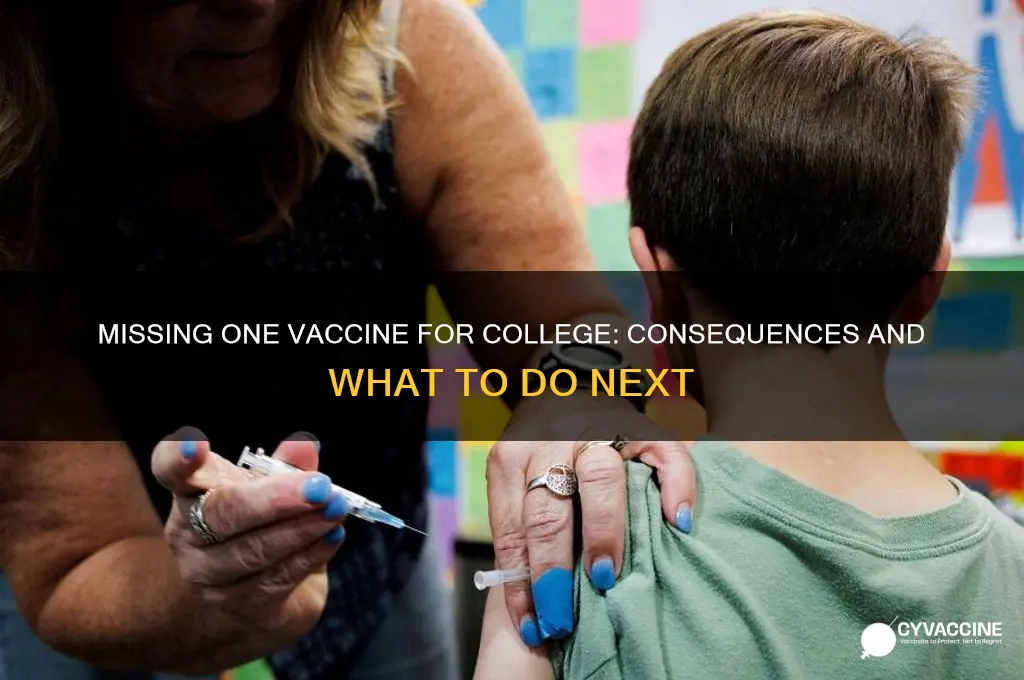 what happens if youre missing one vaccine college