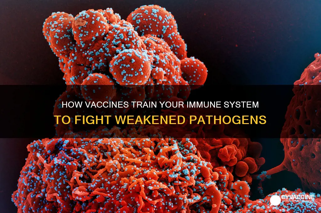 what happens to the weakened bacteria or viruses after vaccination