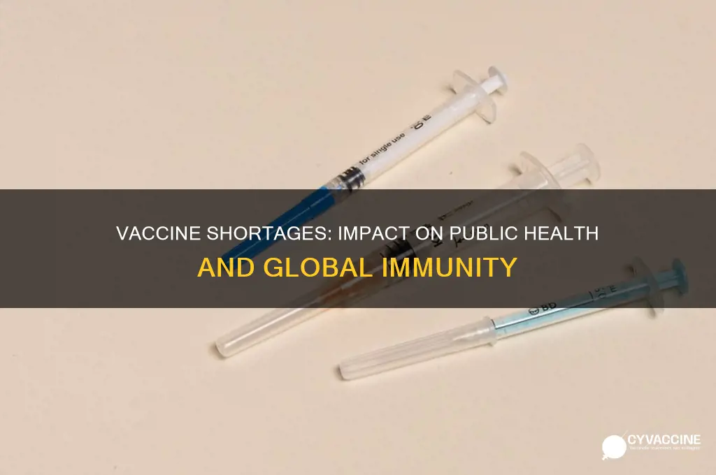 what happens when there is a vaccine shortage