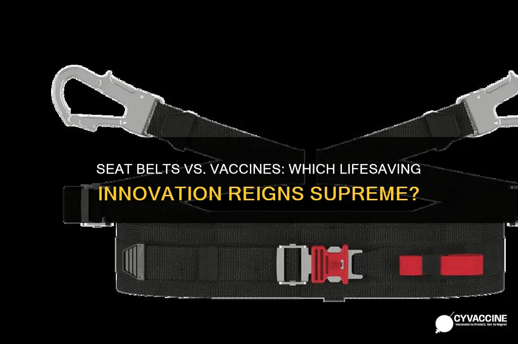 what has saved more lives seat belts or vaccines