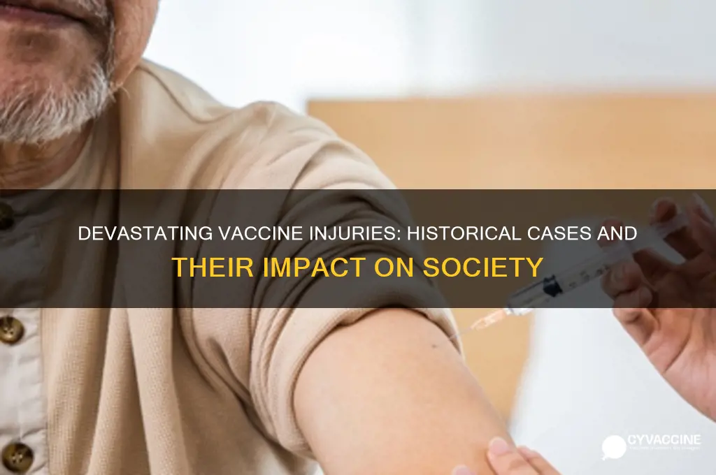 what have been the worst vaccine related injuries in history