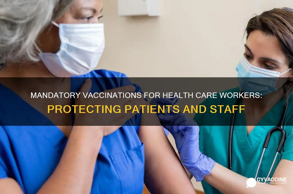 what health care workers have to be vaccinated