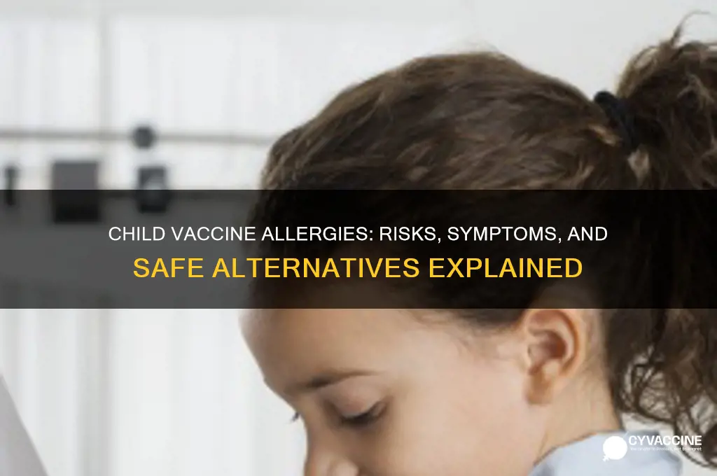 what if a child is allergic to a vaccination
