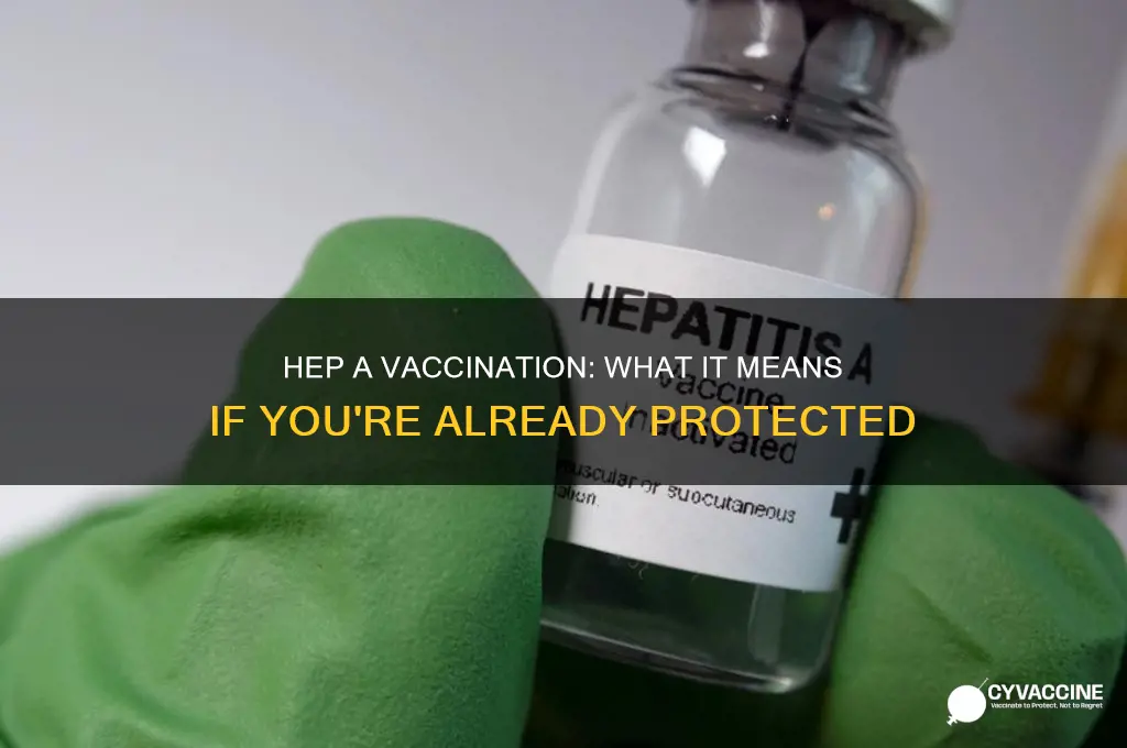 what if i already had a hep a vaccination