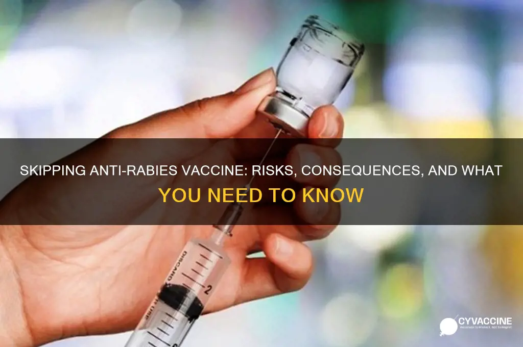 what if i did not complete the anti rabies vaccine