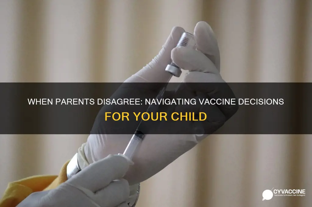 what if two parents dont agree with vaccines