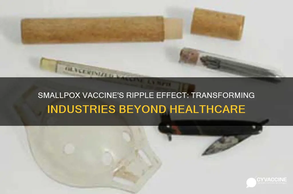 what impact did the smallpox vaccine have on other industries