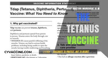 Unveiling the Inactive Ingredient in Tetanus Vaccines: A Comprehensive Guide