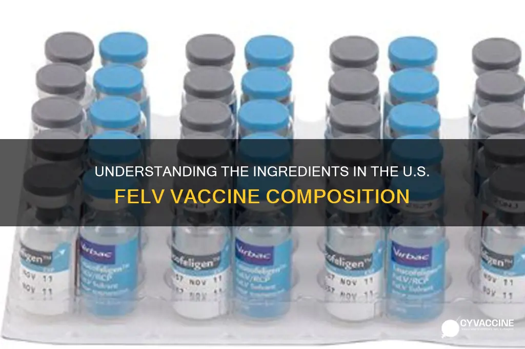 what ingredients are in the felv vaccine united states