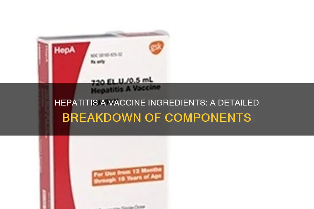 what ingredients are in the hepatitis a vaccine